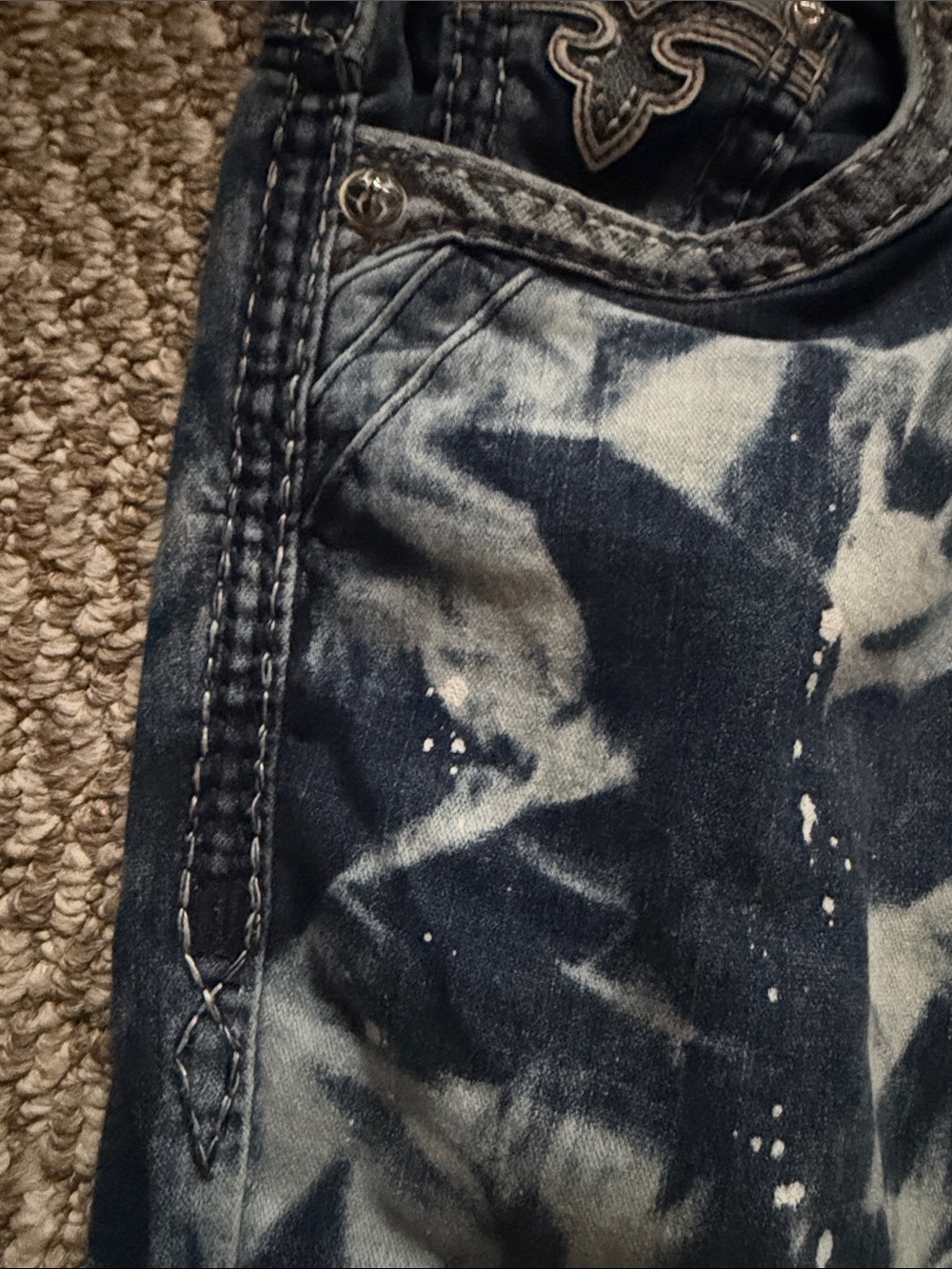 Rock Revival Men's Cael Alt Straight Jeans. Size: 36W/32.5L/18.5Inseem - Picture 7 of 11